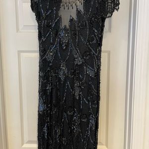 Beaded dress. Eyelet closure needs to be sewen , open back